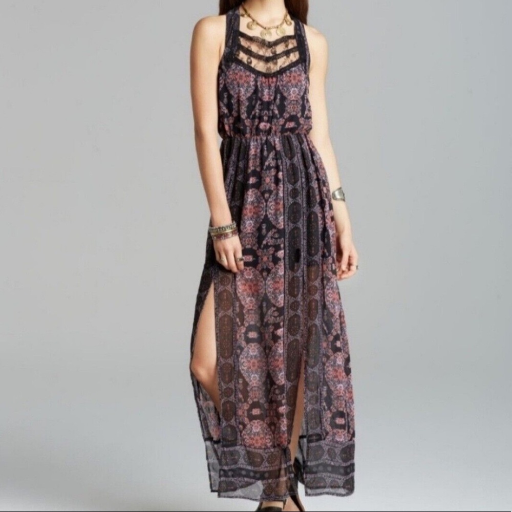 Free People Bohemian Long Maxi Dress 2 S